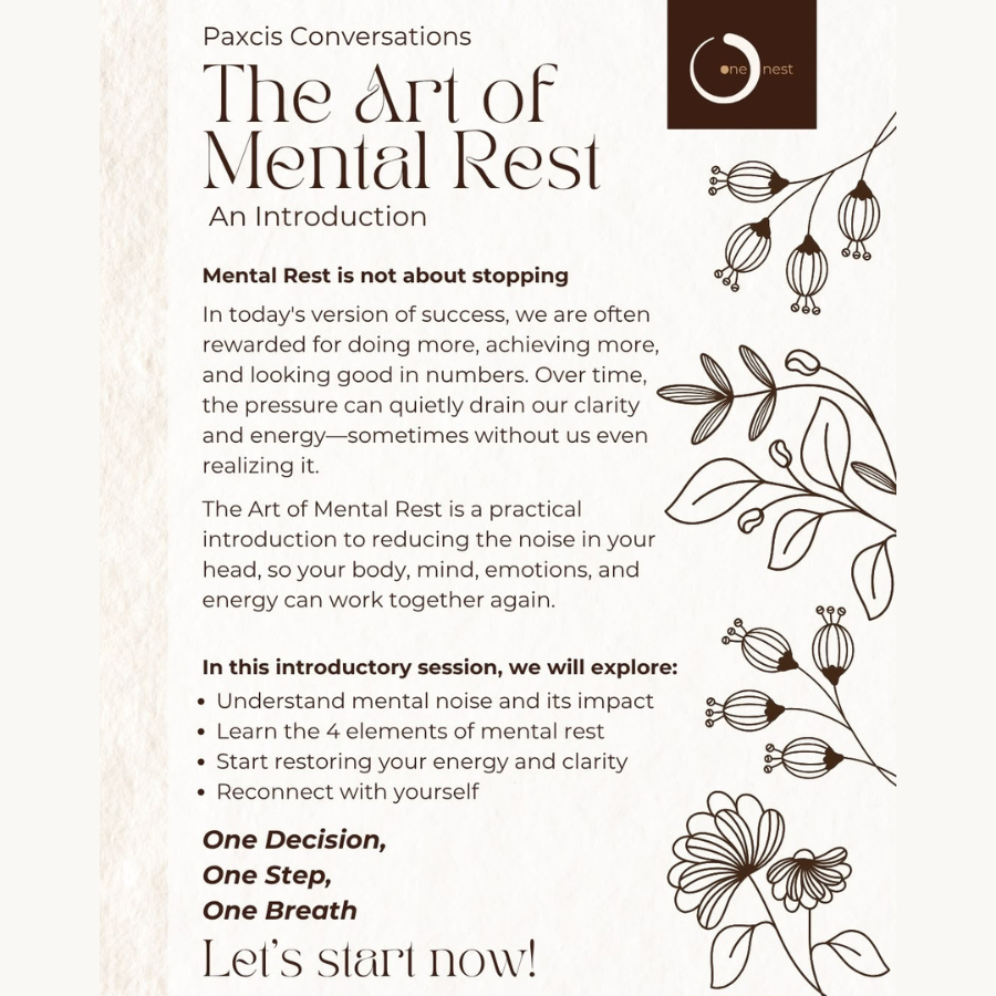 THE ART OF MENTAL REST - AN INTRODUCTION 25 JULY 2026 - Image 2